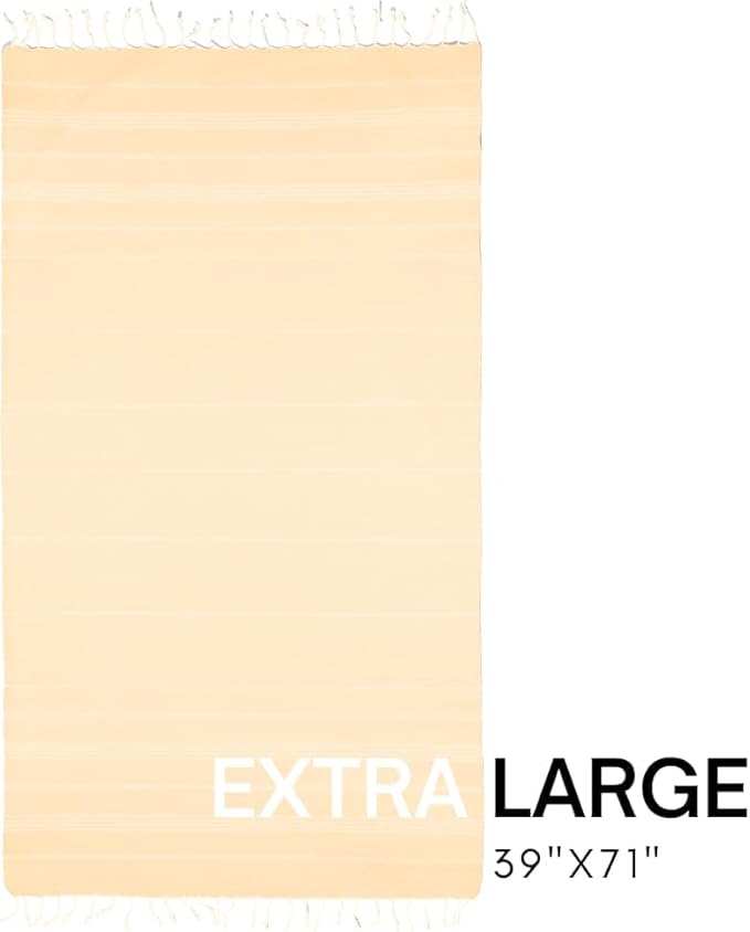 BAY LAUREL Turkish Beach Towel with Travel Bag 39 x 71 Quick Dry Sand Free Lightweight Large Oversized Towels Light - Pack of 4 (Pack of 4 - Dandelion with Floral Bag)