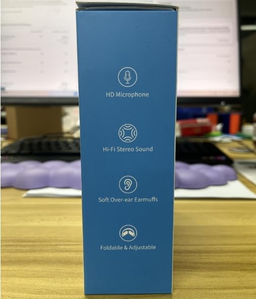 USB C Headphones Wired, Over Ear USB C Wired Headphones with Microphone, Volume Control,HD Stereo Sound,Foldable USB Type C Headphone for Adult/Teens/Laptop/Computer/iPhone 15/16 Series,Silver