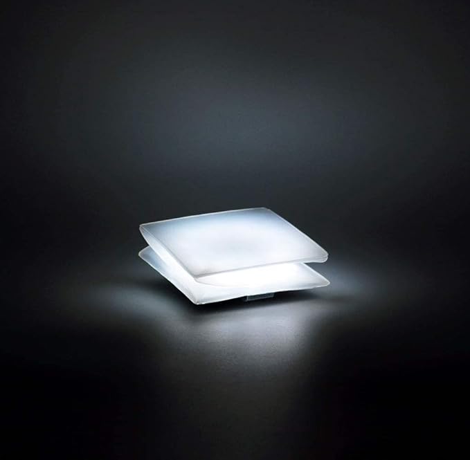 Solight Design Solar Lantern Helix - Emergency Rechargeable LED Lantern - Waterproof, Compact, Portable - Great for Camping, Outdoor, Backpacking (Bright White)