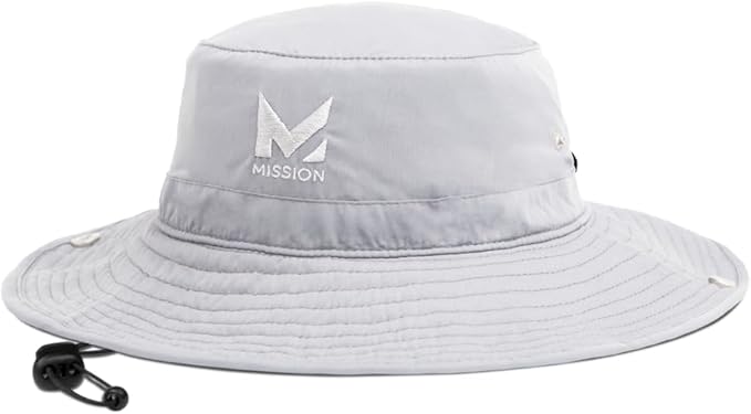 MISSION Cooling Bucket Hat - Unisex Wide-Brim Hat for Men & Women - Lightweight, Foldable & Durable - Cools Up to 2 Hours