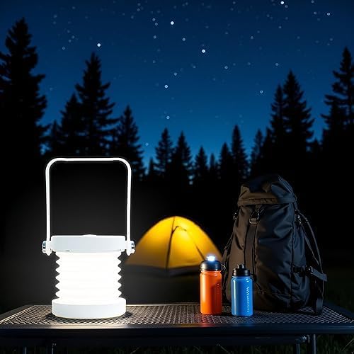 Cordless Rechargeable Lantern Table Lamp | Easy Touch Button Operation Control Dimmable 3 Level Brightness Night Light for Reading, Outdoor Camping (Transparent Frosted Lantern Light)