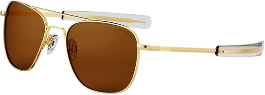 Randolph Eyewear Aviator Sunglasses for Men & Women – Non-Polarized & Polarized Lenses, 23k Gold UV Protection Sunglasses