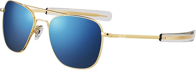 Randolph Eyewear Aviator Sunglasses for Men & Women – Non-Polarized & Polarized Lenses, 23k Gold UV Protection Sunglasses