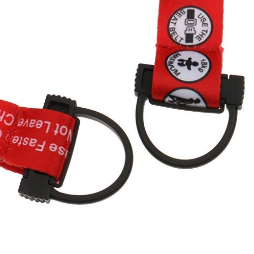 Hooshing Kids Baby Safety Seat Belt Adjustable Supermarket Shopping Cart Belt Chair Seat Belts Red