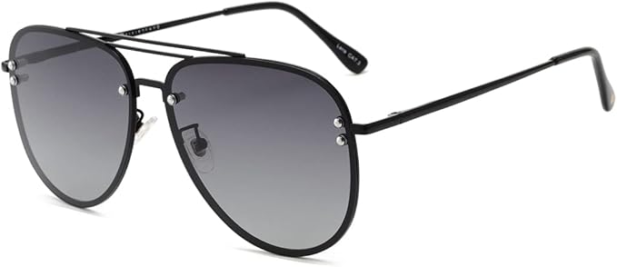 Trendy Oversized Aviator Sunglasses for Women 2025, Cute Retro Aviator Sun Glasses UV Protection Big Shades VF2203