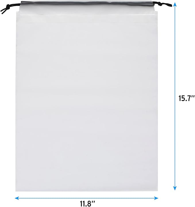 Vorspack Transparent Shoe Bags for Travel Large Clear Shoes Organizers Storage Pouch with Rope for Men and Women 13 Pack