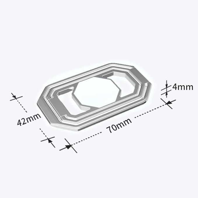 Phone Ring Holder Metal Kickstand 360° Foldable Swivel Cell Phone Finger Grip Stand Phone Back Grip for Magnetic Car Mount Compatible with iPhone iPad Smartphones Tablet