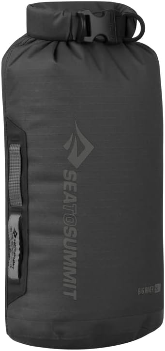 Sea to Summit Big River Dry Bag, Heavy-Duty Dry Storage, 5 Liter, Jet Black