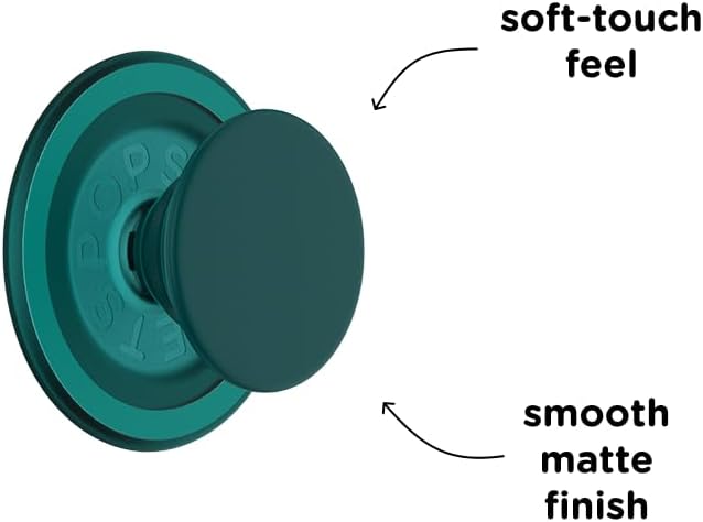 PopSockets Phone Grip for MagSafe with Kickstand, Magnetic Stand, Swappable Top, Secure Hold for iPhone MagSafe Cases, Phone & Tablet Grip - Fresh Pine