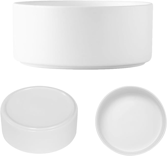 YINGFAN Dog Bowls Heavy Duty Ceramic Dog Bowls Non-Slip Ceramic Basic Bowl for Dogs (28 oz)