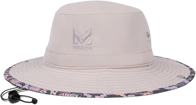 MISSION Cooling Bucket Hat - Unisex Wide-Brim Hat for Men & Women - Lightweight, Foldable & Durable - Cools Up to 2 Hours