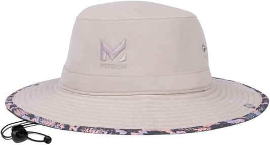 MISSION Cooling Bucket Hat - Unisex Wide-Brim Hat for Men & Women - Lightweight, Foldable & Durable - Cools Up to 2 Hours