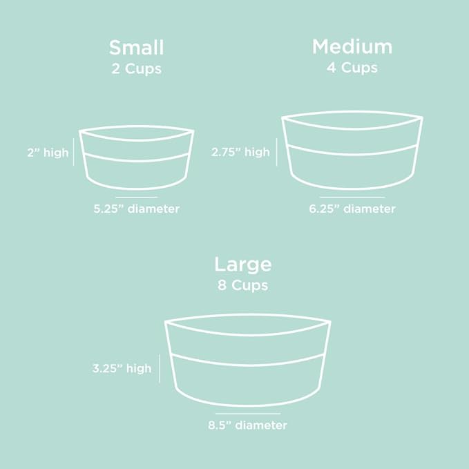 Waggo Dipper Ceramic Dog Bowl for Small and Large Breeds - Heavyweight and Durable Pet Food and Water Dish Crock, Dishwasher Safe, Modern (Large, Buttercream)