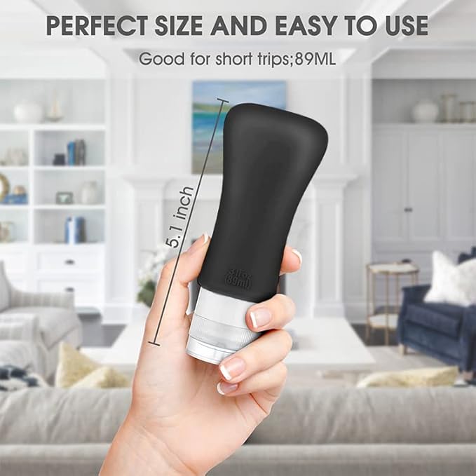 18 Pack Travel Bottles,3oz 2oz Leak Proof Travel Accessories Toiletries,Travel Shampoo And Conditioner Bottles,Perfect for Business or Personal Travel, Fun Outdoors Silicone 18Pieces