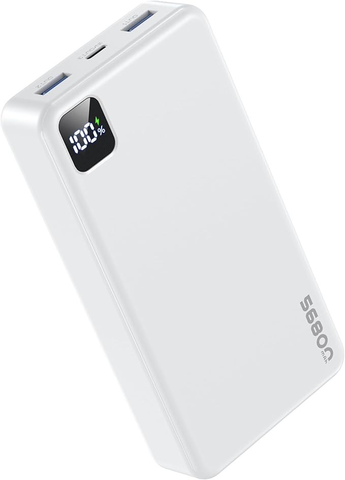 Portable Charger Power Bank 56800mAh Battery Pack-22.5W Fast Charging with USB C & LED Display, 3 Outputs High Capacity Portable Power Bank for iPhone 16/15/14/13 Series, Samsung, iPad etc