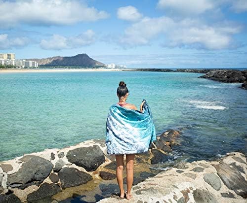 4Monster Microfiber Beach Towel Quick Dry,Super Absorbent Lightweight Travel Towel for Swimmers, Sand Free Camping Towel, Beach Towels for Pool,Swim,Water Sports,Yoga