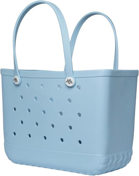 Sunnies Beach Bag - Large Tote Bag for Beach, Pool, & Travel - Lightweight, Waterproof, & Easy-to-Clean - Stylish Summer Bag