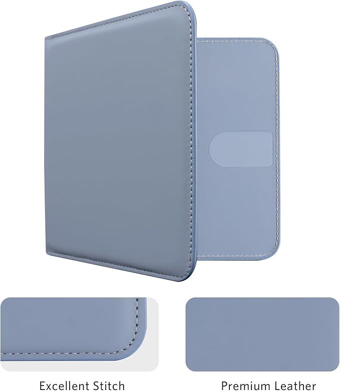 CoBak Car Registration and Insurance Holder - Men and Women Small Lightweight Vehicle Glove Box Car Organizer, Auto Truck Comparment Accessories Case for Essential Document, Driver License (Lavender)