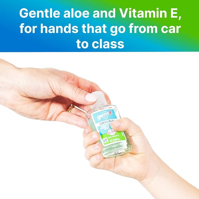 Germ-X Original Hand Sanitizer, 2 Fl Oz (Pack of 24), Less Drying Moisturizing Gel with Aloe and Vitamin E, No Rinse Formula, Bulk Mini Travel Size for On-The-Go