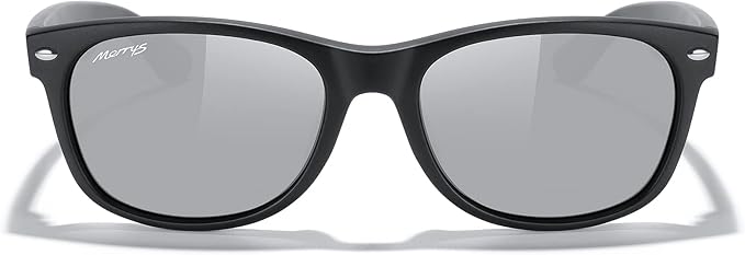 MERRY'S Polarized Unisex Shades Sunglasses for Men and Women Vintage Polarized Sun Glasses Mirror Lens