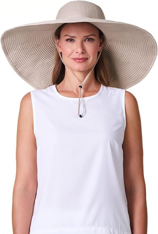 Women's Ultra Wide Sun Hat - UPF 50+ Sun Protection - Shelby