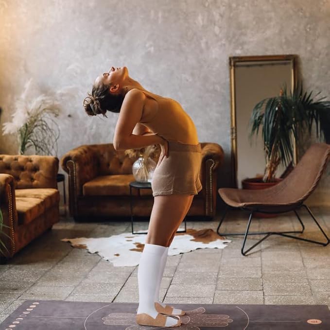 fenglaoda 8 Pairs Compression Socks for Men & Women 20-30 mmHg Knee High Nurse Pregnant Running Medical and Travel Athletic