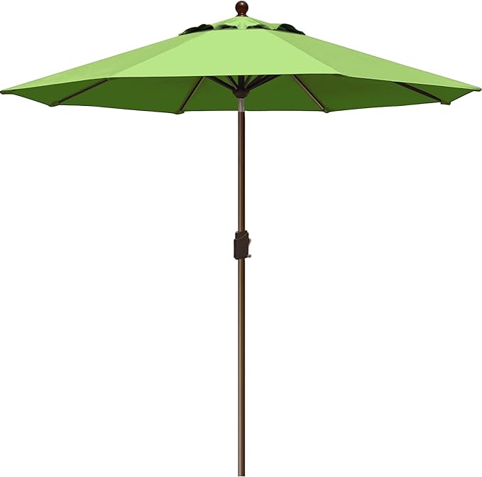 EliteShade USA 10-Year-Non-Fading 9Ft Market Umbrella Patio Umbrella Outdoor Table Umbrella with Ventilation, Macaw Green