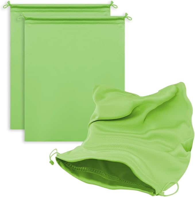 Microfiber Drawstring Bags, Multi-Size Soft Protective Pouches for Shoes, Ski Goggles, Sunglasses, Handbags & Camera Lenses