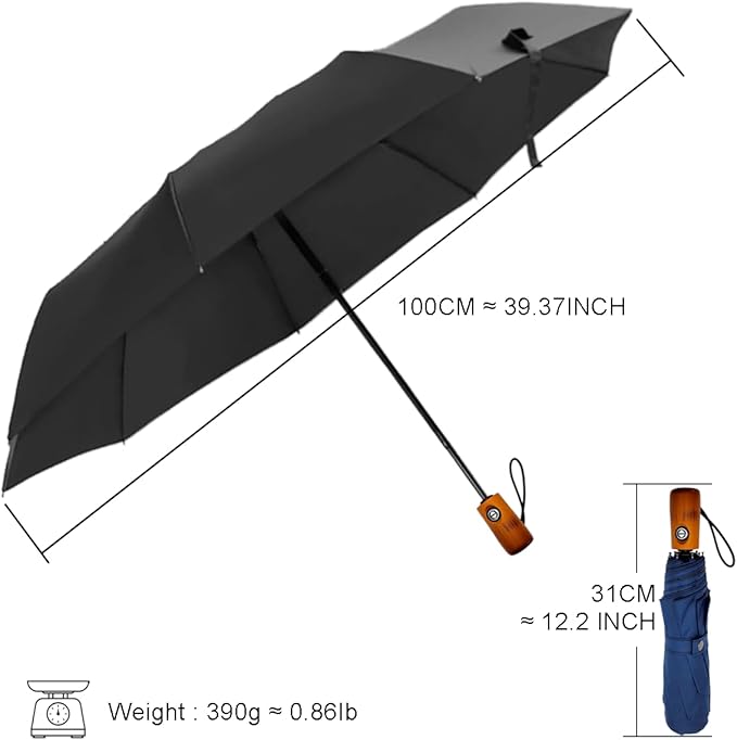 Automatic Umbrella Windproof Lightweight Strong Compact UV Protection Rain Travel Umbrellas Collapsible Backpack Umbrella Suit For Adult