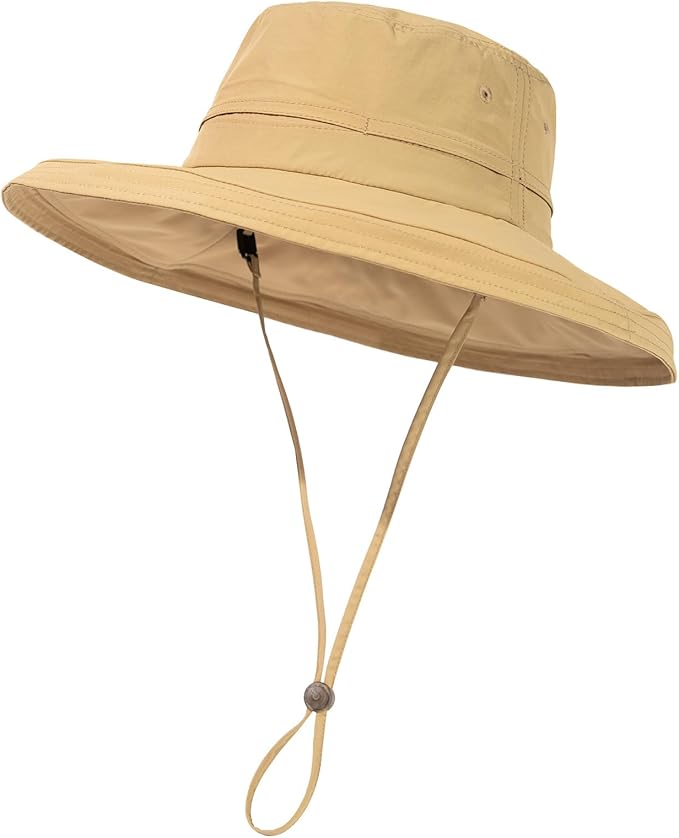 UV 50 Sun Hat for Women Wide Brim with Ponytail Hole Summer Packable Sunhat for Beach Fishing Hiking Gardening Waterproof