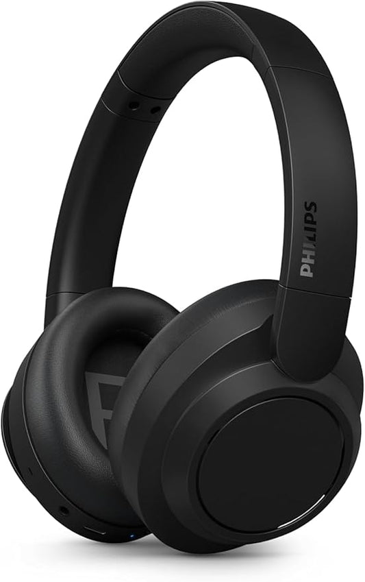 PHILIPS H6509 Wireless Headphones,Over-Ear Bluetooth Headphones with Noise Canceling Pro,Dynamic Bass,70H Battery Life,Fast Charging,Soft Ear Cups,Bluetooth 5.3, Multipoint Connectivity,App Control