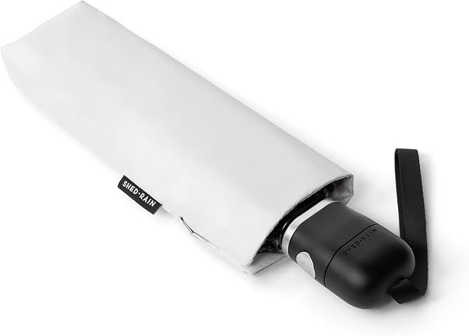 ShedRain Super-Slim Compact Travel Umbrella – Auto Open & Close Sun Protection Design, Lightweight Portable Wind-Resistant Model with UPF 50+ UV Block, 42" Arc & 10.5" Folded Size