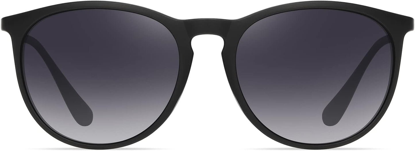 Retro sunglasses womens 2024 trendy round classic glasses