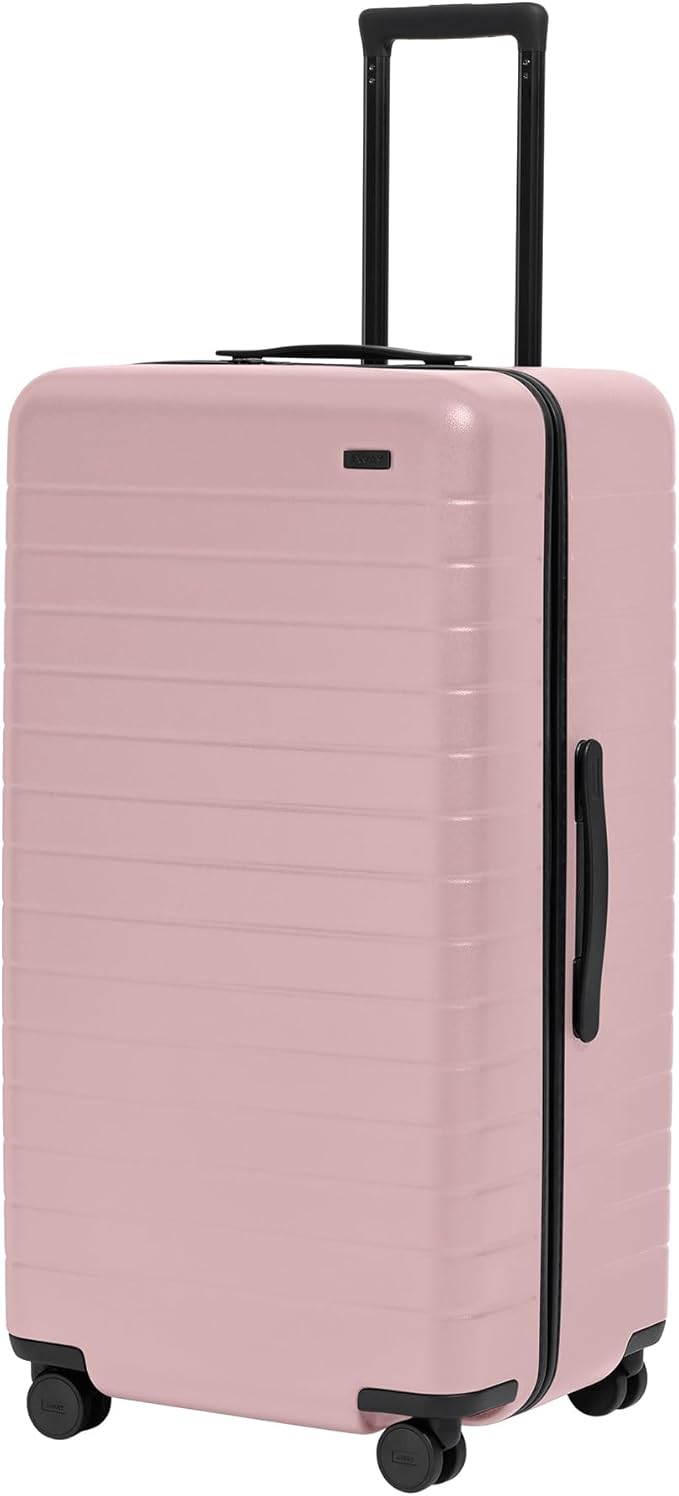Away Large Trunk Luggage, 31 Inch Hardside Suitcase with Spinner Wheels, Lightweight & Durable, TSA Lock, Ideal for Long Trips, Blush Pink