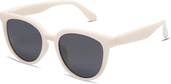 SOJOS Trendy Cat Eye Round Polarized Sunglasses for Women Fashion UV Protection Sunnies Sunglasses SJ2175