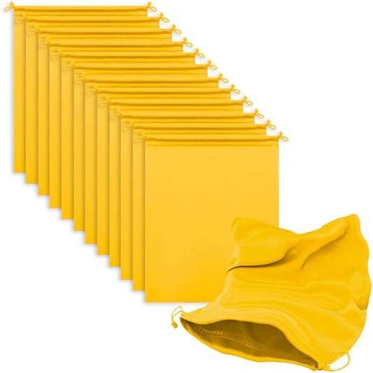 Microfiber Drawstring Bags, Multi-Size Soft Protective Pouches for Shoes, Ski Goggles, Sunglasses, Handbags & Camera Lenses