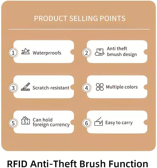 Multi-Functional RFID Passport Wallet,Travel Wallet for Men & Women,With zipper, anti-theft passport holder，Slim Leather Cover for Credit Cards, Tickets, Cash (Black)