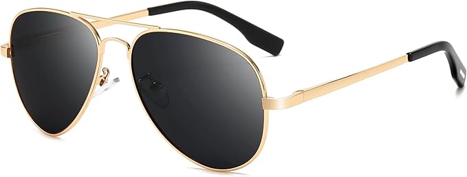 SUNGAIT Classic Aviator Sunglasses for Men Women Polarized UV400 Protection Vintage Retro Chic