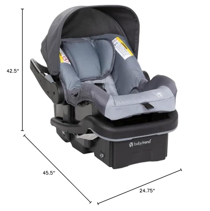 Baby Trend Tango™ 3 All-Terrain Stroller Travel System with EZ-Lift™ Plus Infant Car Seat, Ultra Grey