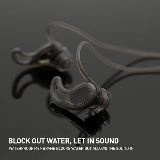 ADV. Eartune Aqua U Ear Plugs for Swimming – Waterproof Silicone Swimmers Ear Plugs for Adults, Men & Women, Universal Fit with Lanyard, Blocks Water but Lets Sound in, Ideal for Pool and Surfing