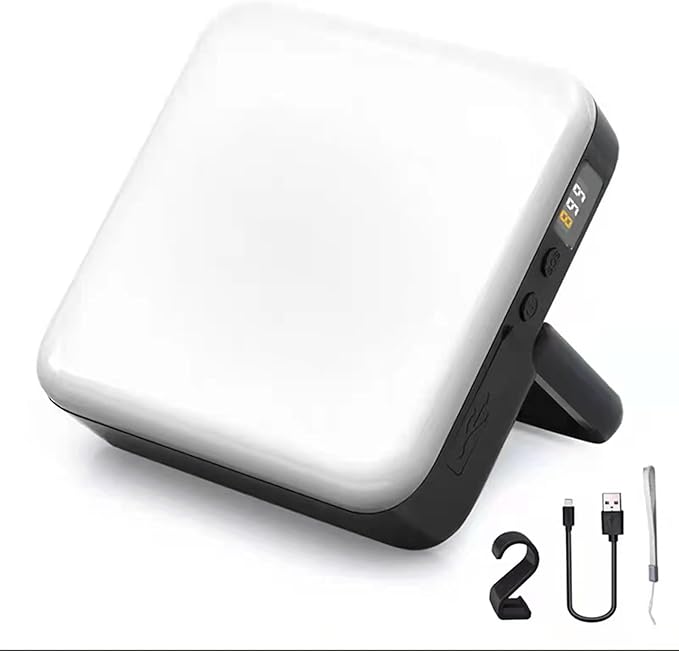 Rechargeable LED Camping Lantern, Super Bright Portable Tent Light, Waterproof Magnetic Flashlight for Emergency, Power Outages, Outdoor Camping & Hiking, USB Camp Lamp