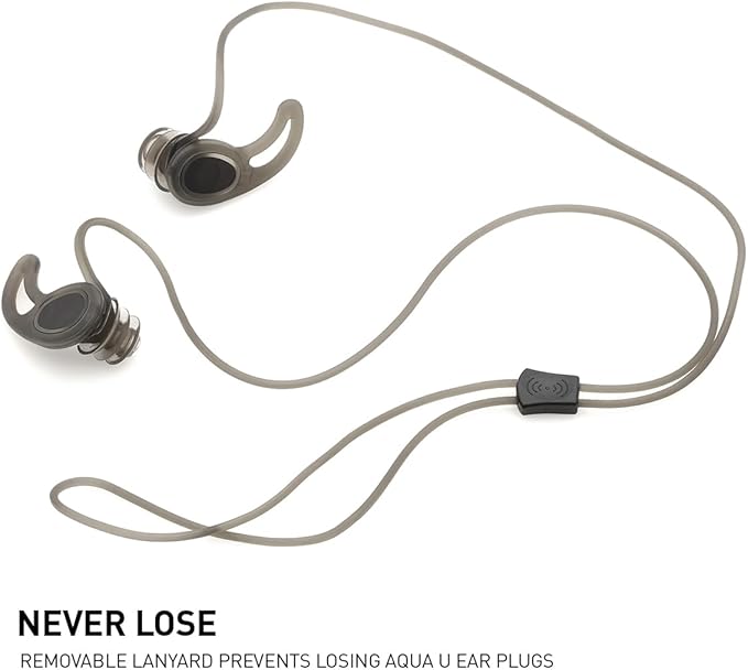 ADV. Eartune Aqua U Ear Plugs for Swimming – Waterproof Silicone Swimmers Ear Plugs for Adults, Men & Women, Universal Fit with Lanyard, Blocks Water but Lets Sound in, Ideal for Pool and Surfing