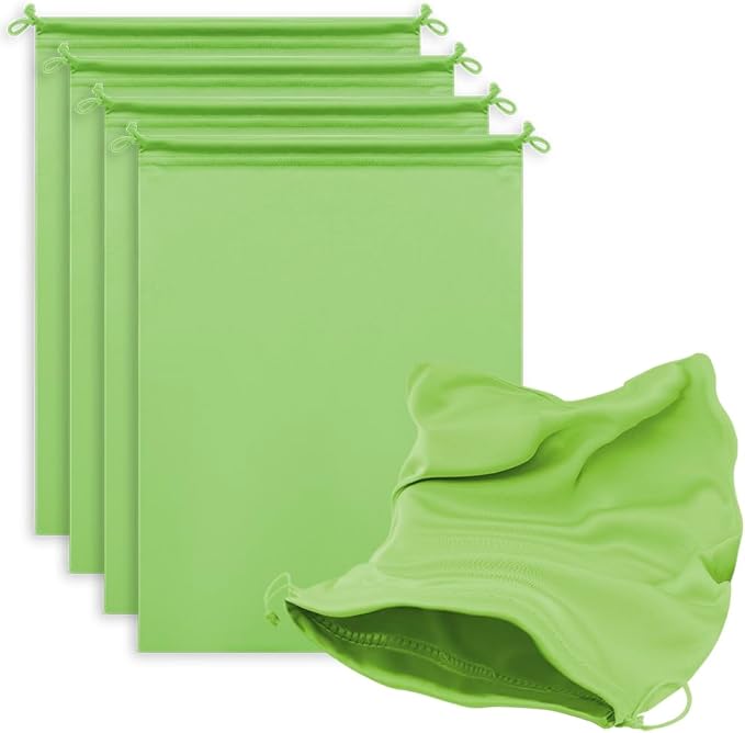 Microfiber Drawstring Bags, Multi-Size Soft Protective Pouches for Shoes, Ski Goggles, Sunglasses, Handbags & Camera Lenses