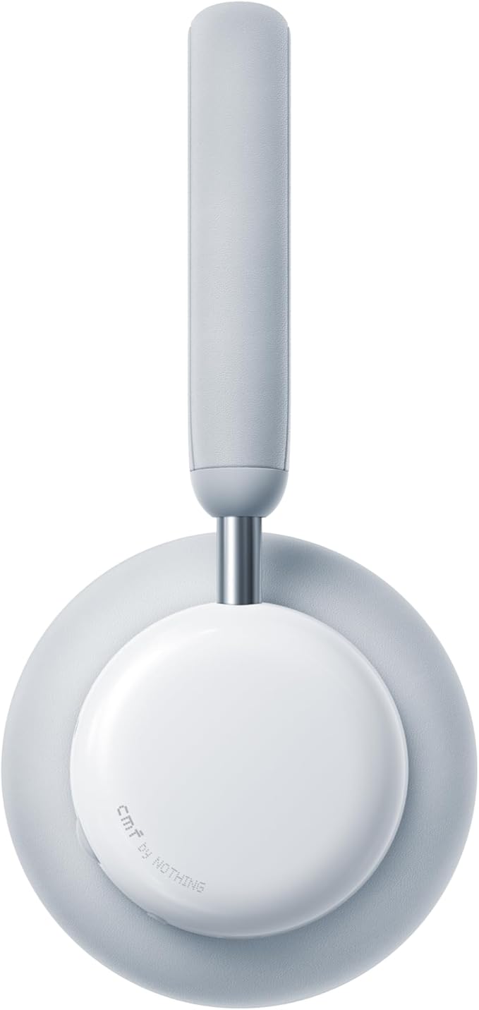 CMF by Nothing Headphone Pro Active Noise Canceling Wireless Headphones Bluetooth 5.4 Over The Ear Headset, 50H ANC Playtime, Bass&Treble Slider, Custom EQ&Spatial Audio, Hi-Res LDAC, Light Grey
