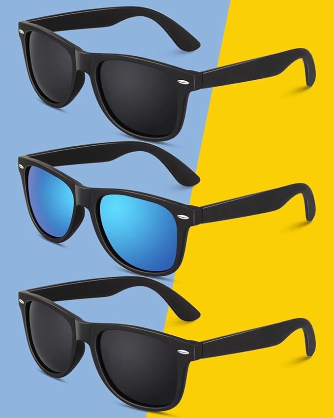 CGID Sunglasses Men Womens Polarized Lightweight Retro Black Shades UV400 Driving Fishing Golf