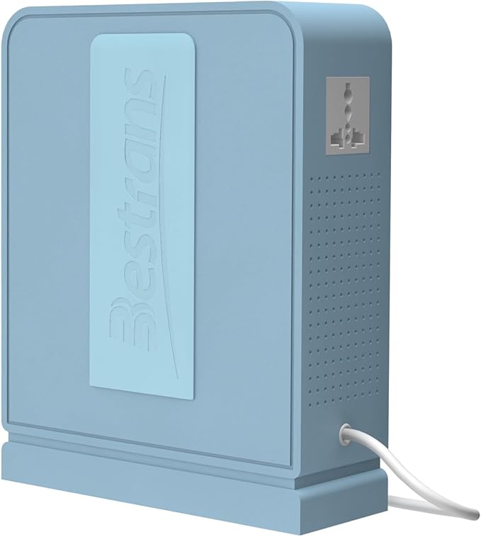 1000W Step Up Transformer 110v to 220v Converter, Heavy Duty Voltage Converter 110v to 220v with Dual Outlets, Overload Protection & Ultra-Quiet Design for Home Appliances, Light Blue