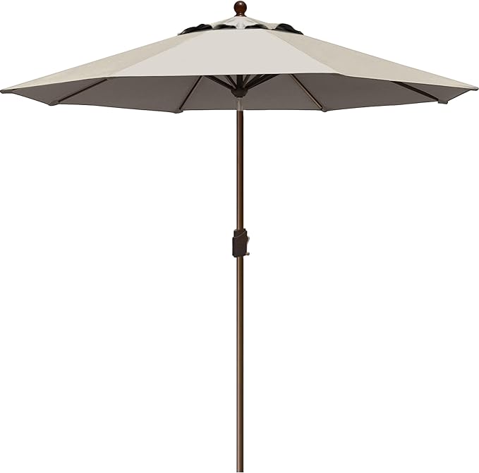 EliteShade USA 10-Year-Non-Fading 9Ft Market Umbrella Patio Umbrella Outdoor Table Umbrella with Ventilation, Antique Beige