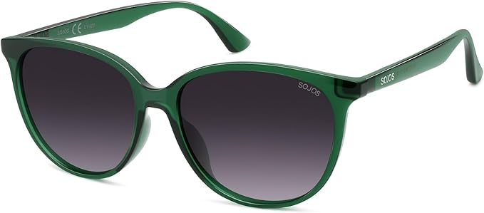 SOJOS Square Polarized Sunglasses for Women Men Vintage Style Larger Fit Shades SJ2642