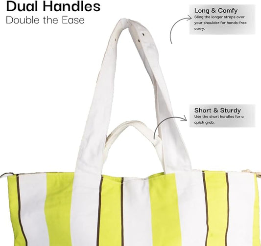 Salt Earth Large Beach Bag for Women, Extra Large Travel Tote With Pockets, Weekender Tote Bag For Women, Oversized Carry