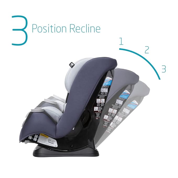 Maxi-Cosi Pria All-in-One Convertible Car Seat, Rear Facing Car Seat for Infants from 4-40 lbs, Forward Facing Car Seat up to 100 lbs in Booster Seat Mode, Midnight Slate